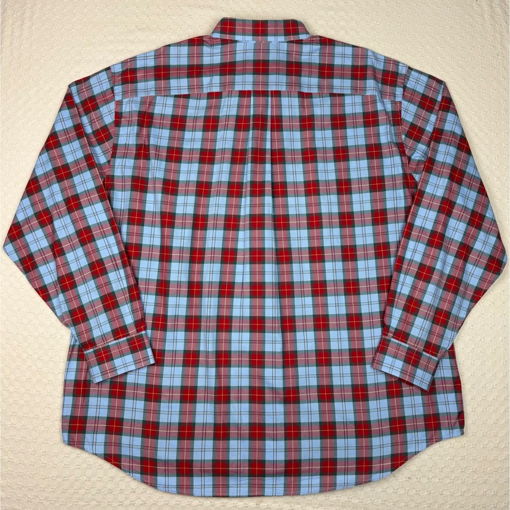 Vineyard Vines Shep & Ian Classic Fit Tucker Shirt Mens XXL Red Blue Plaid Whale - Picture 3 of 9